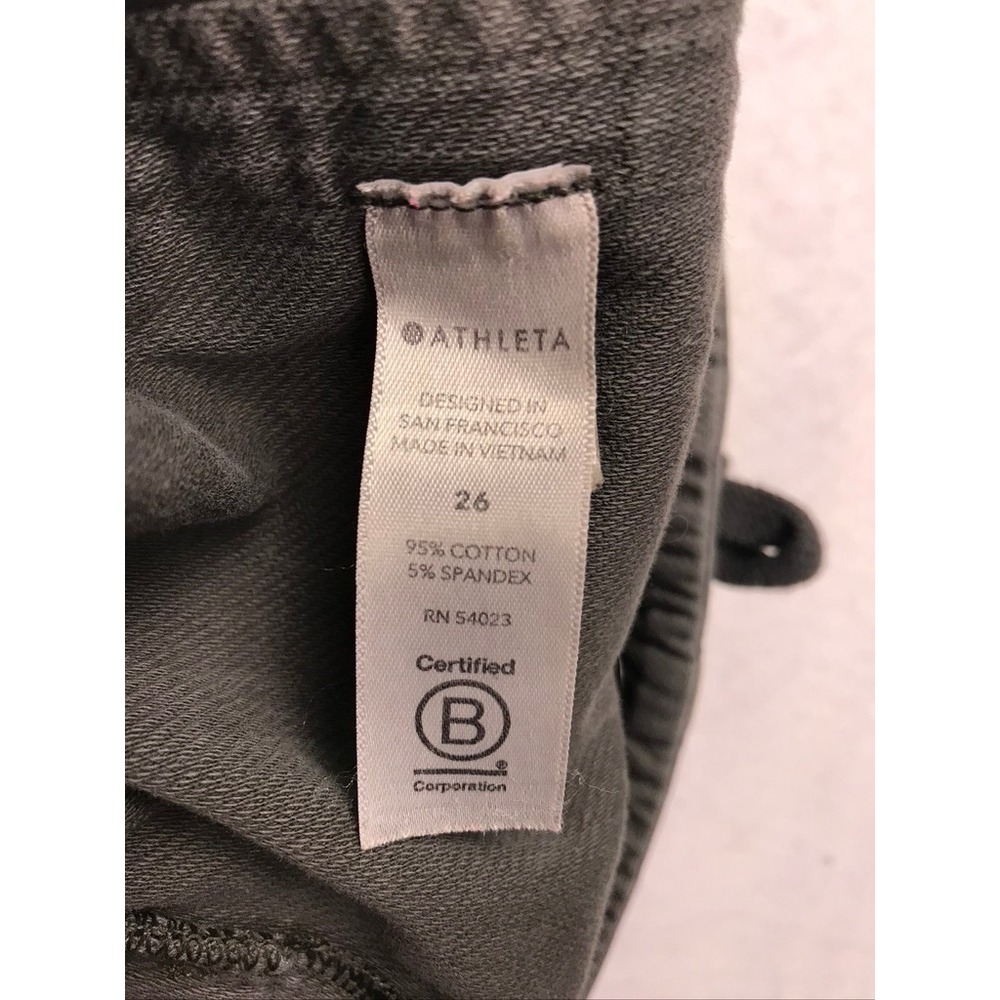 Athleta Farallon Short Dark Gray Cotton Utility Cargo Shorts Womens Size 26 - Picture 11 of 12